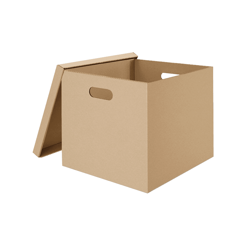 Boîtes d'emballage de stockage carré ondulé
