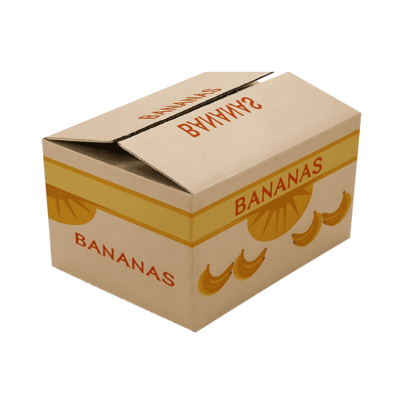 Boîtes d'emballage de banane ondulée